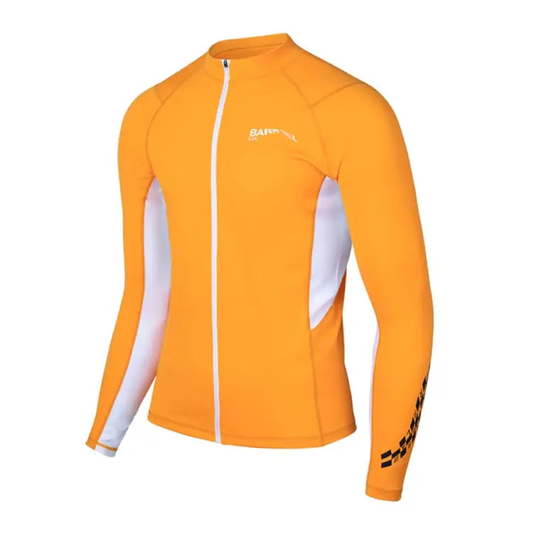 Barrel Mens Move Zip-Up Rashguard-ORANGE - Rashguards | BARREL HK