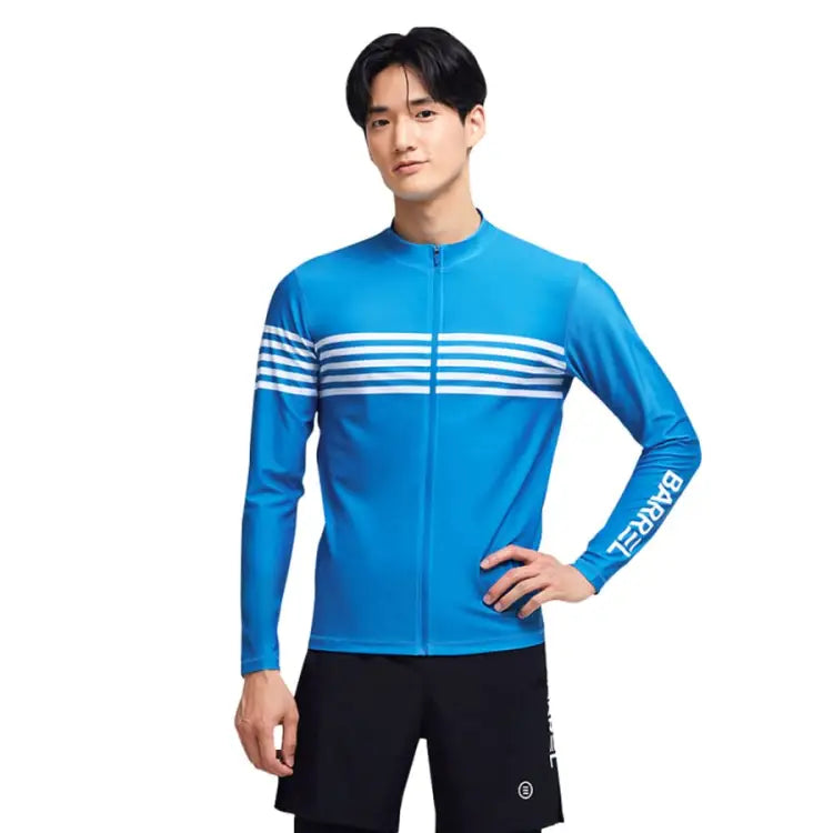 Barrel Mens Ocean ZipUp Rashguard-BLUE - Rashguards | BARREL HK