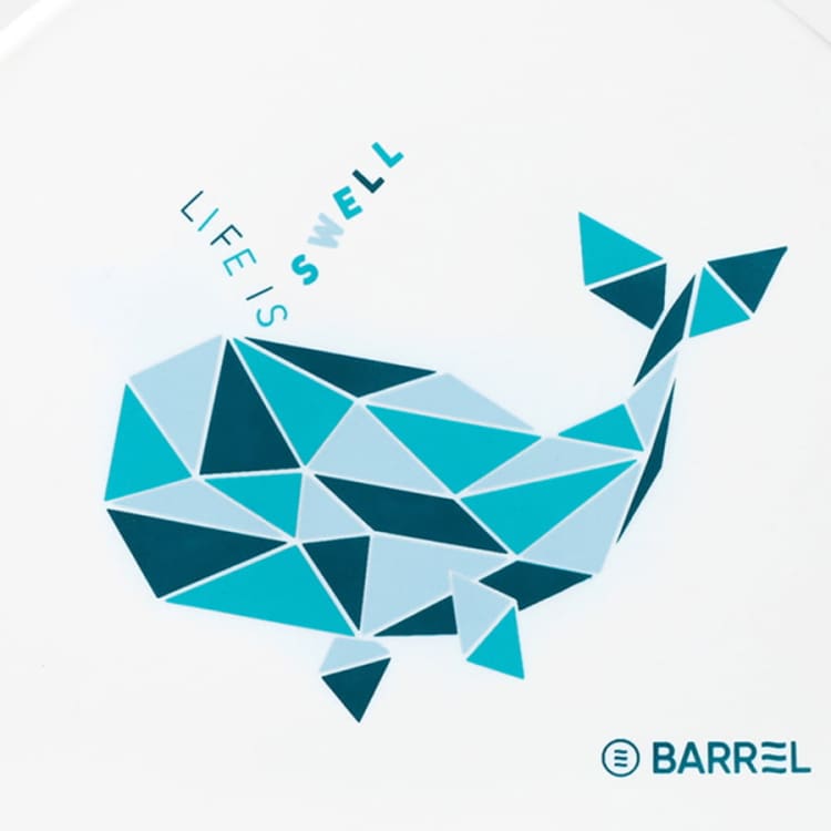 Barrel Piece Whale Silicone Swim Cap - WHITE - Barrel / Mint / ON - Swim Caps | BARREL HK