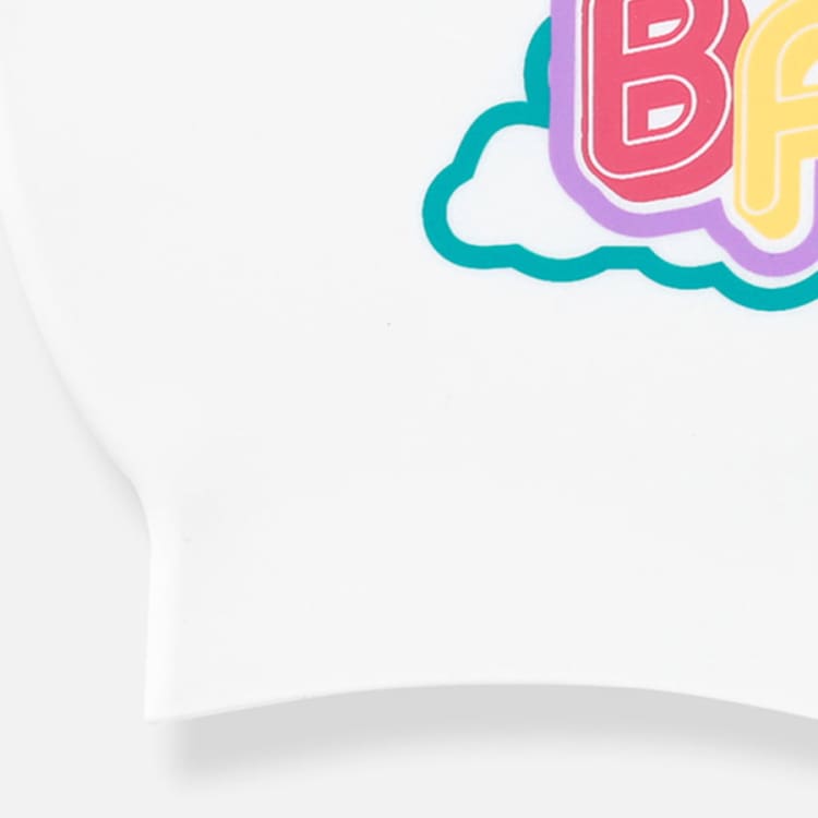 Barrel Rainbow Silicone Swim Cap - WHITE - Barrel / White / ON - Swim Caps | BARREL HK