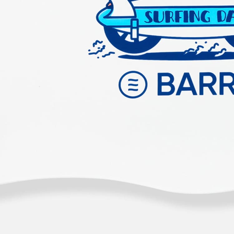 Barrel Riding Turtle Silicone Swim Cap - WHITE - Barrel / White / ON - Swim Caps | BARREL HK