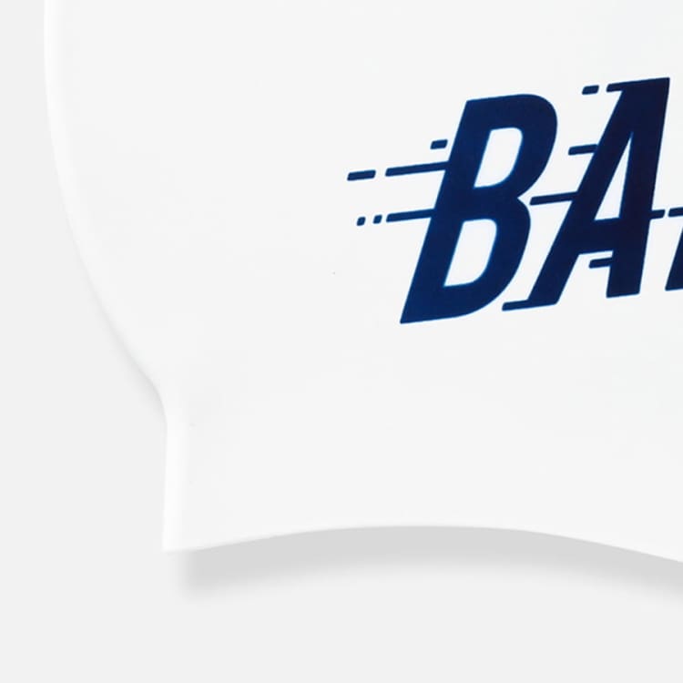 Barrel Rush Silicone Swim Cap - WHITE - Barrel / Navy / ON - Swim Caps | BARREL HK