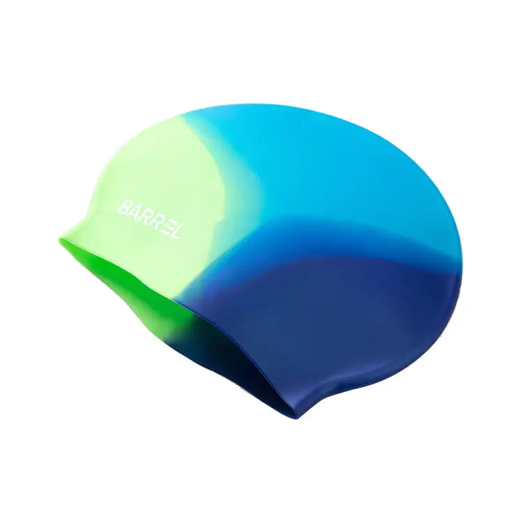 Swim Caps: Barrel Sunset Silicone Swim Cap-BLUE - Barrel / Blue / ON / 2025, Accessories, BARREL, BARREL HK, Black | B5SUASC002BLUON
