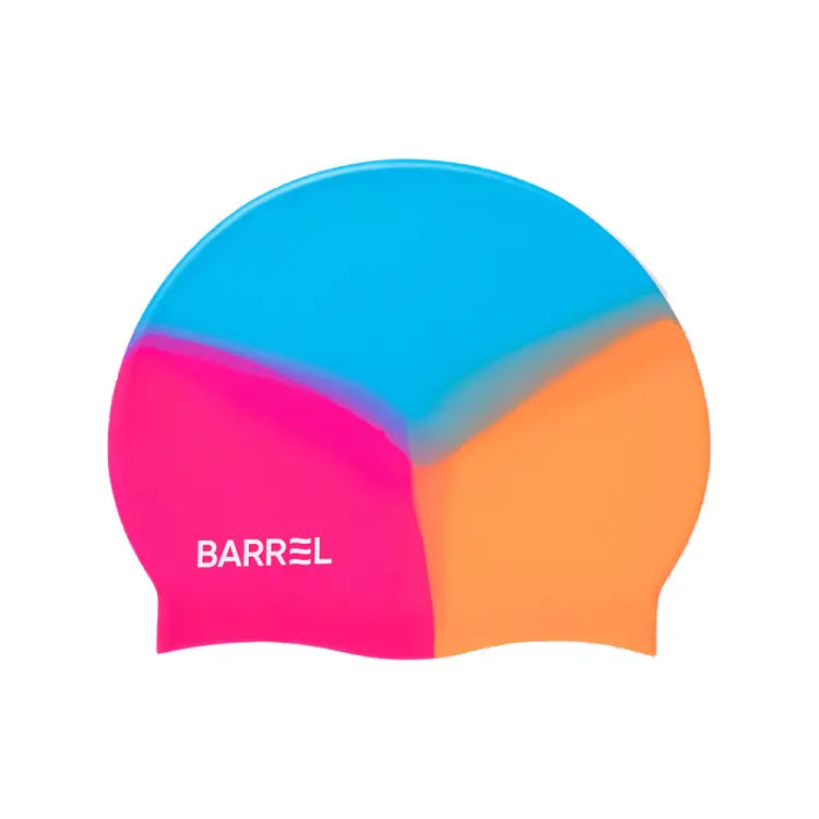 Swim Caps: Barrel Sunset Silicone Swim Cap-PINK - Barrel / Pink / ON / 2025, Accessories, BARREL, BARREL HK, Black | B5SUASC002PNKON