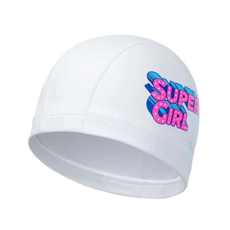 Swim Caps: Barrel Super Girl Silitex Swim Cap-WHITE - Barrel / White / ON / 2025, Accessories, BARREL, BARREL HK, BRIV25HKOP03