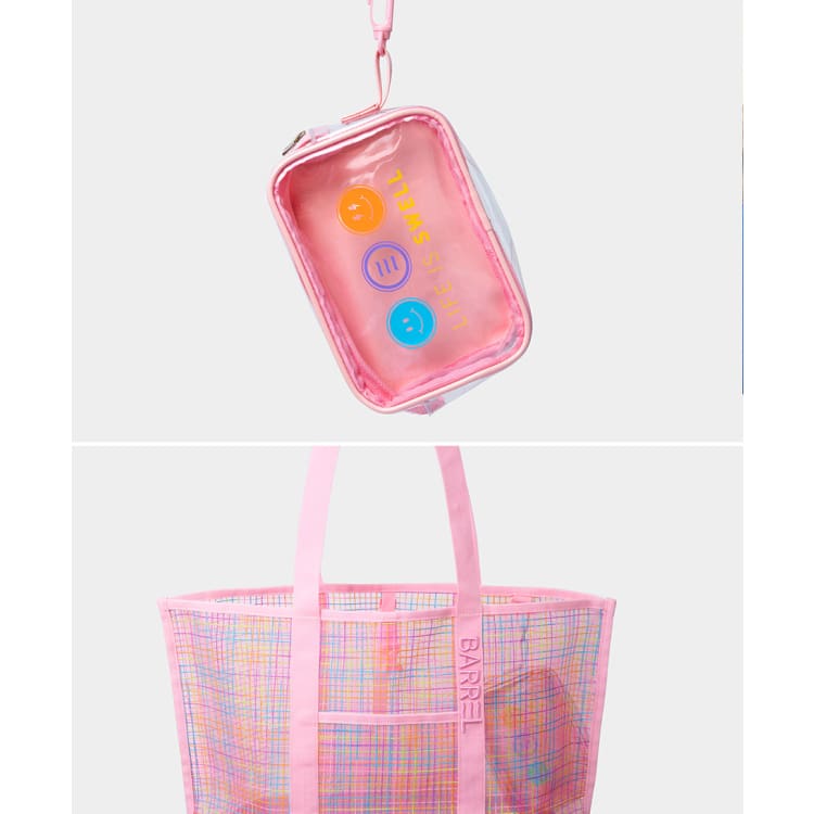 Bags / Mesh: Barrel Surfer Mesh Beach Bag-PINK - Barrel / Pink / Accessories, Backpacks, Bags, Bags / Mesh, BARREL | B4SUABG006PNKON