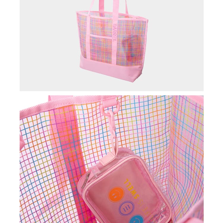 Bags / Mesh: Barrel Surfer Mesh Beach Bag-PINK - Barrel / Pink / Accessories, Backpacks, Bags, Bags / Mesh, BARREL | B4SUABG006PNKON