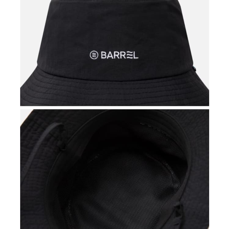 Barrel Swell Solid Bucket Hat-BLACK - Surf Buckets | BARREL HK