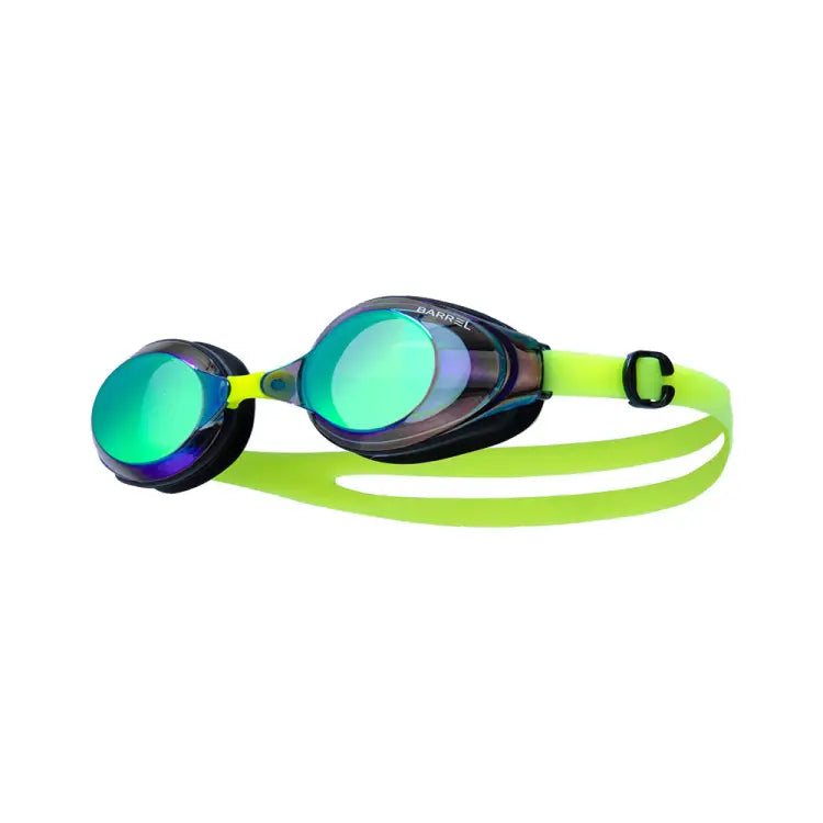 Swim Goggles: Barrel Training Mirror Swim Goggles-GREEN/YELLOW - Barrel / Green/Yellow / OSFA / 2025, Accessories, BARREL, BARREL HK,