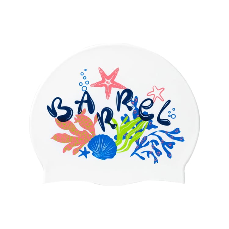 Barrel Under The Sea Silicone Swim Cap - WHITE - Barrel / White / ON - Swim Caps | BARREL HK