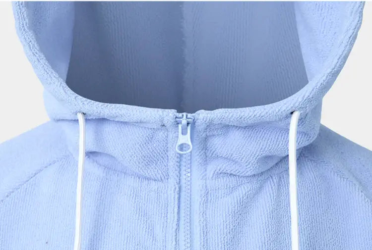 Towels & Ponchos: Barrel Unisex Solid Zipup Poncho Towel-AQUA - 2025, Accessories, Aqua, BARREL, BARREL HK