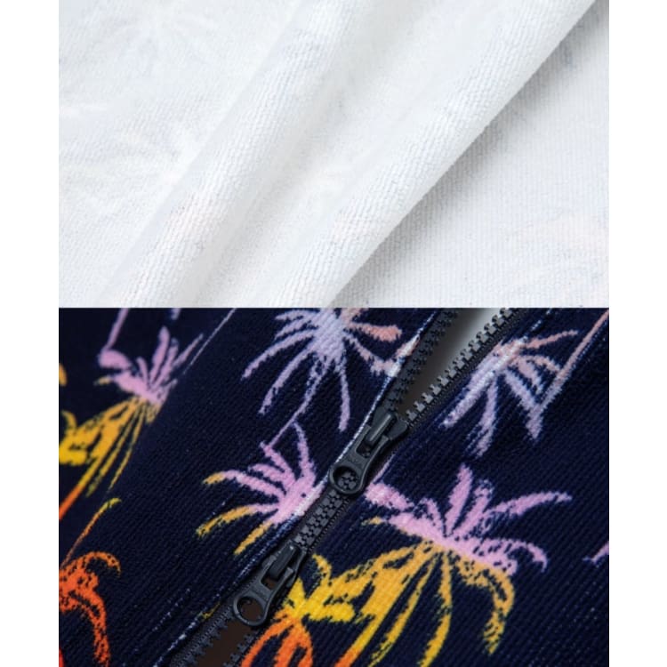 Barrel Unisex Swell Zip-Up Poncho Towel-PALM TREE - Poncho Towels | BARREL HK