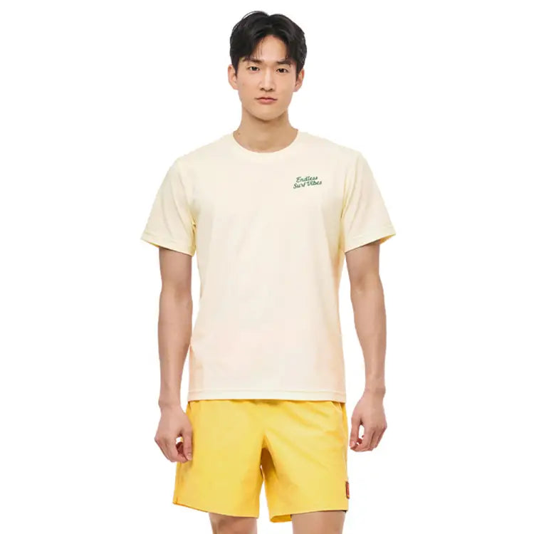 Rashguards: Barrel Unisex Tropical Loose S/S Rashguard-IVORY - 2025, BARREL, BARREL HK, BRIV25HKOP02, Clothing