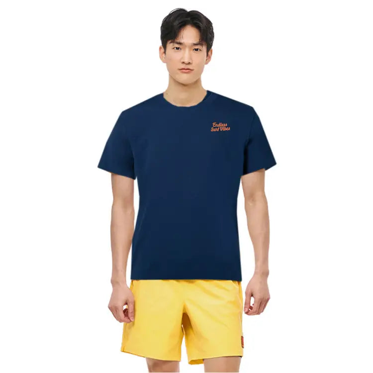 Rashguards: Barrel Unisex Tropical Loose S/S Rashguard-NAVY - 2025, BARREL, BARREL HK, BRIV25HKOP02, Clothing