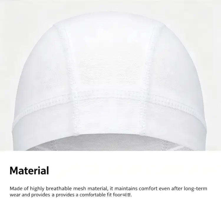 Barrel Mesh Swim Cap-MATERIAL