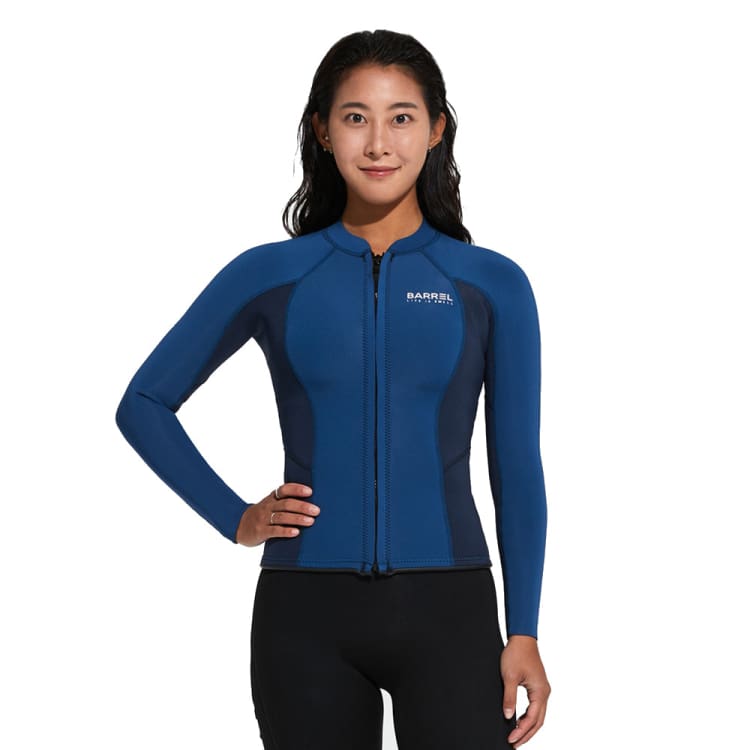 Tops: Barrel Women Active 2mm Neoprene Jacket-BLUE - BARREL, BARREL HK, Blue, BRIV24HKOPT03, Fashion | B4SWWNP001BLU085