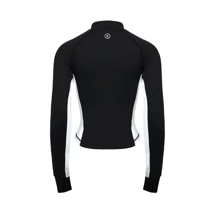 Rashguards: Barrel Women Color Scheme Crop Zip Rashguard-BLACK - 2025, BARREL, BARREL HK, Black, BRIV25HKOP02