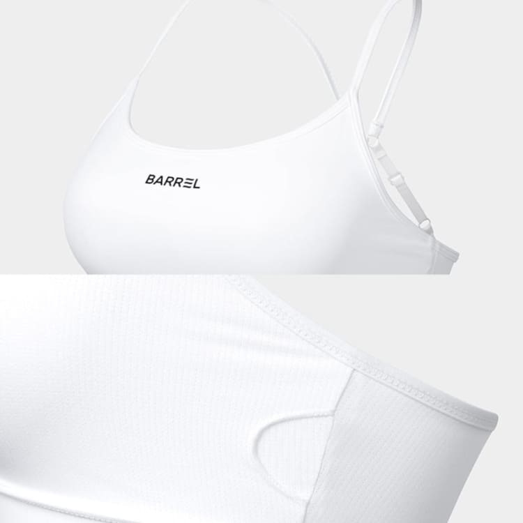 Barrel Women Essential Active Bra Top-WHITE - Water/Sports Bras | BARREL HK