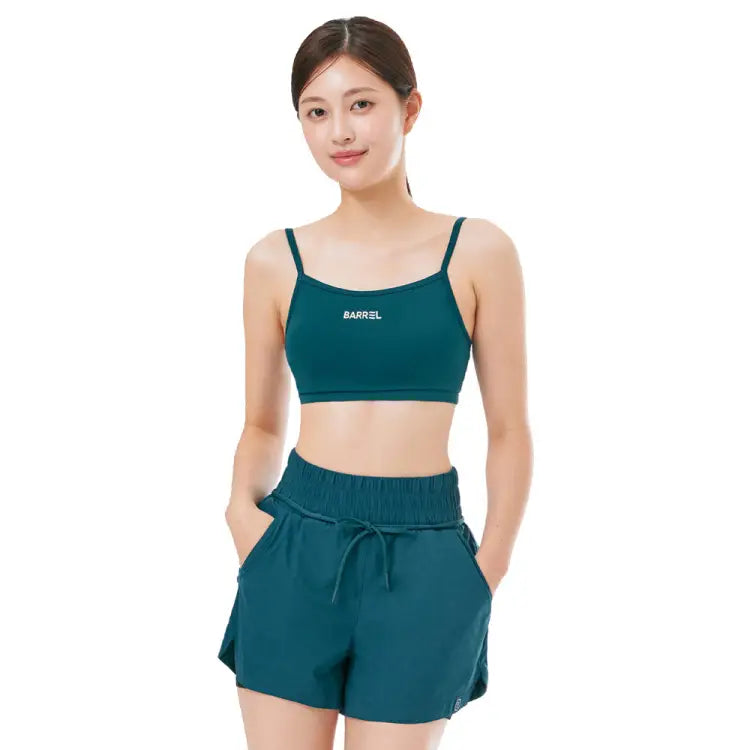 Swim Tops: Barrel Women Essential Active BraTop-GREEN - 2025, BARREL, BARREL HK, BRIV25HKOP01, Clothing
