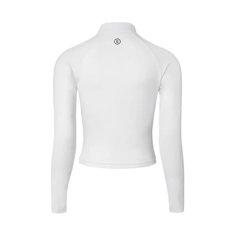 Rashguards: Barrel Women Essential Half Zip Crop Rashguard-WHITE - 2025, BARREL, BARREL HK, BRIV25HKOP01, Clothing