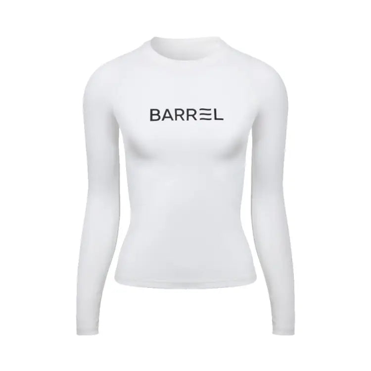 Rashguards: Barrel Women Essential Rashguard-WHITE - Barrel / White / XS (080) / 2023, BARREL, BARREL HK, Barrel / Green / L, Barrel