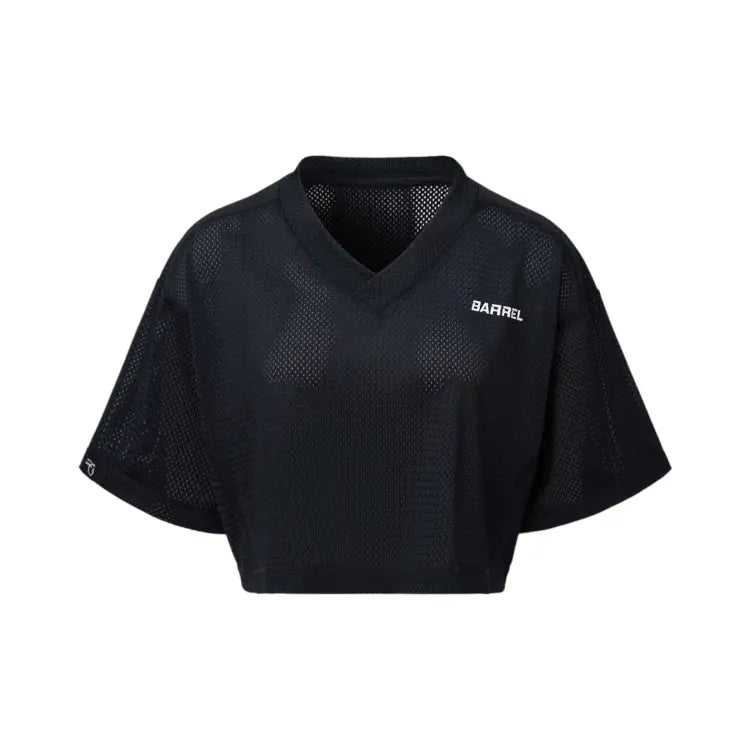 Cover Up: Barrel Women Motion Mesh Crop Cover Up-BLACK - 2025, BARREL, BARREL HK, Black, BRIV25HKOP02