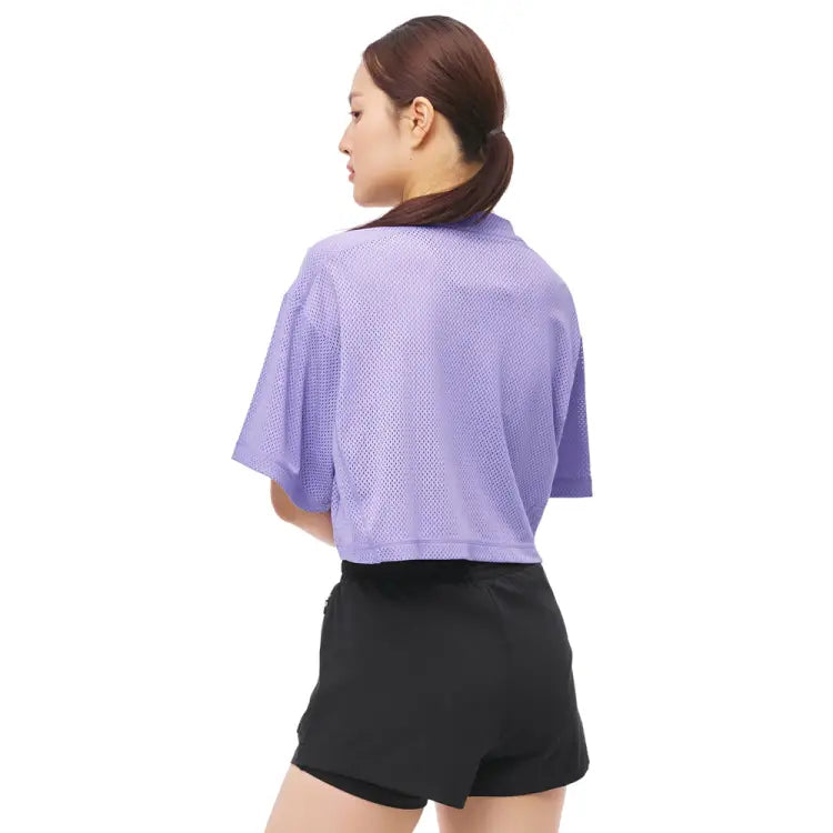 Swim Tops: Barrel Women Motion Mesh Crop Cover Up-LAVENDER - 2025, BARREL, BARREL HK, BRIV25HKOP02, Clothing