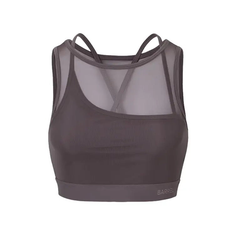 Swim Tops: Barrel Women Premium Powernet Bra Top-MOCHA - Barrel / Mocha / S (85) / BARREL, BARREL HK, BRIV24HKOPT02, Clothing, Fashion