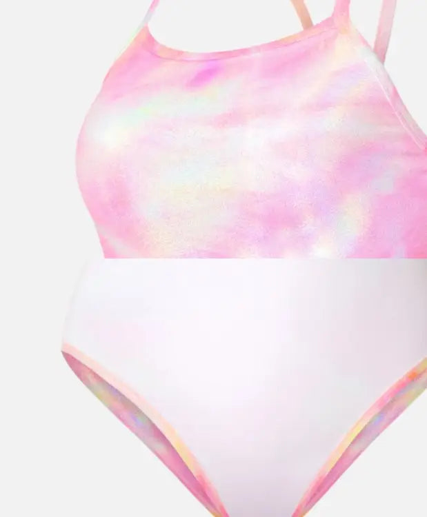Barrel Women Reflection Holic V Back Swimsuit-PINK - Swimsuits | BARREL HK