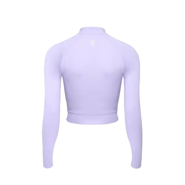 Barrel Women Resort Half Zip Crop Rashguard-PURPLE - Rashguards | BARREL HK