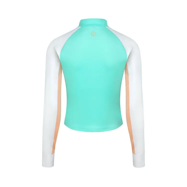 Rashguards: Barrel Women Romantic Crop Zip Up Rashguard-MINT - BARREL, BARREL HK, BRIV24HKOPT02, Clothing, Fashion | B4SWWCZ004OWT085