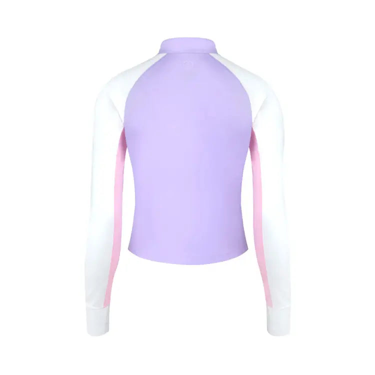 Rashguards: Barrel Women Romantic Crop Zip Up Rashguard-PURPLE - BARREL, BARREL HK, BRIV24HKOPT02, Clothing, Fashion | B4SWWCZ002LAV085