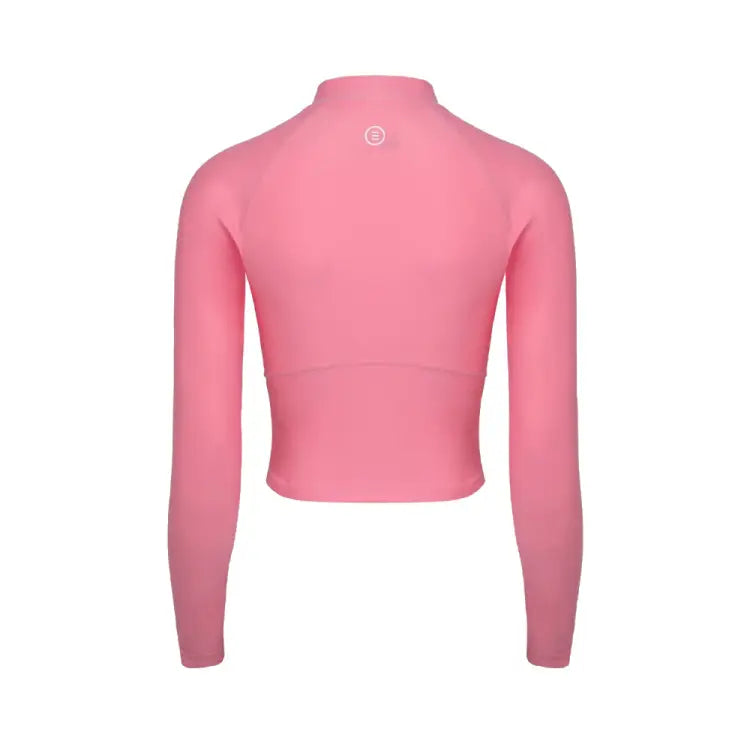 Rashguards: Barrel Women Sunset Crop Zip-Up Rashguard-PINK - Barrel / Pink / S (85) / 2023_2nd, B3SWWCR005BLK080, B3SWWCR005BLK085,