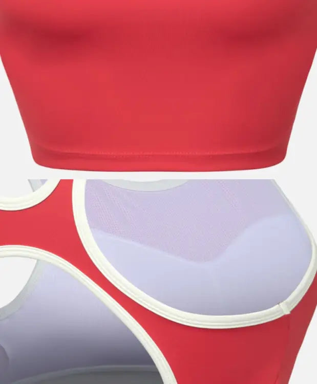 Barrel Women Vibe Half Bra Top-RED - Water/Sports Bras | BARREL HK