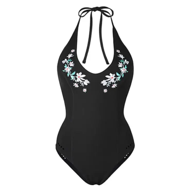 Barrel Womens 0.5mm Neoprene Halter Neck OnePiece-BLACK - Tops | BARREL HK