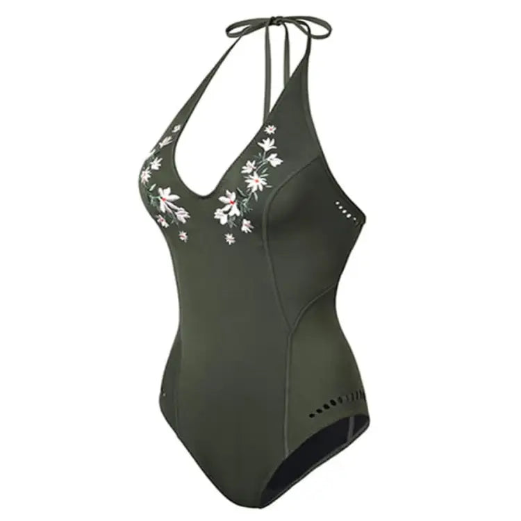 Barrel Womens 0.5mm Neoprene Halter Neck OnePiece-IVY - Swimsuits | BARREL HK