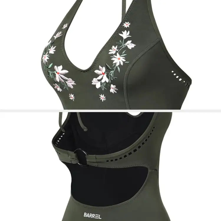 Barrel Womens 0.5mm Neoprene Halter Neck OnePiece-IVY - Swimsuits | BARREL HK