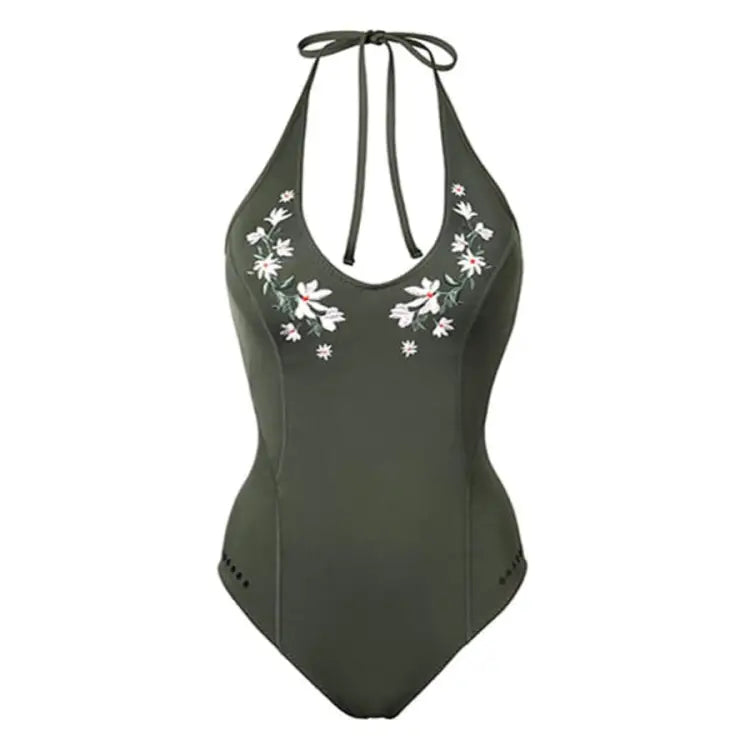 Barrel Womens 0.5mm Neoprene Halter Neck OnePiece-IVY - Ivy / S - Swimsuits | BARREL HK