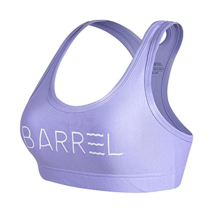 Barrel Womens Big Logo Pattern Bra Top-PALE PURPLE - Sports Bras | BARREL HK