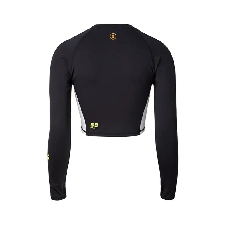 Rashguards: Barrel Womens Move Crop Rashguard-BLACK - 2022, BARREL, BARREL HK, Barrel / Orange / L, Barrel / Orange / M