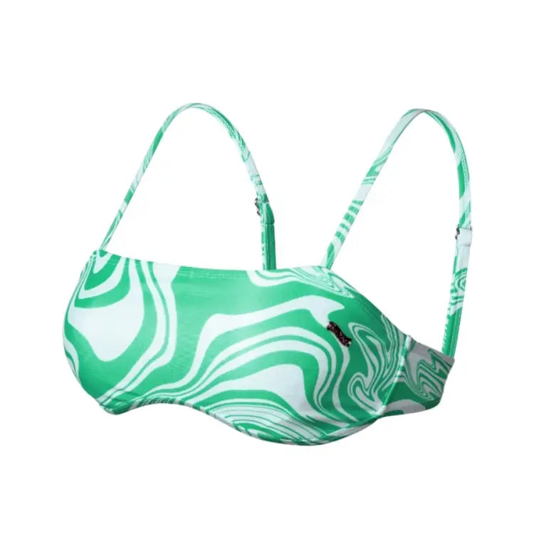 Barrel Womens Ocean Marble Bikini Top-GREEN - Bikinis | BARREL HK