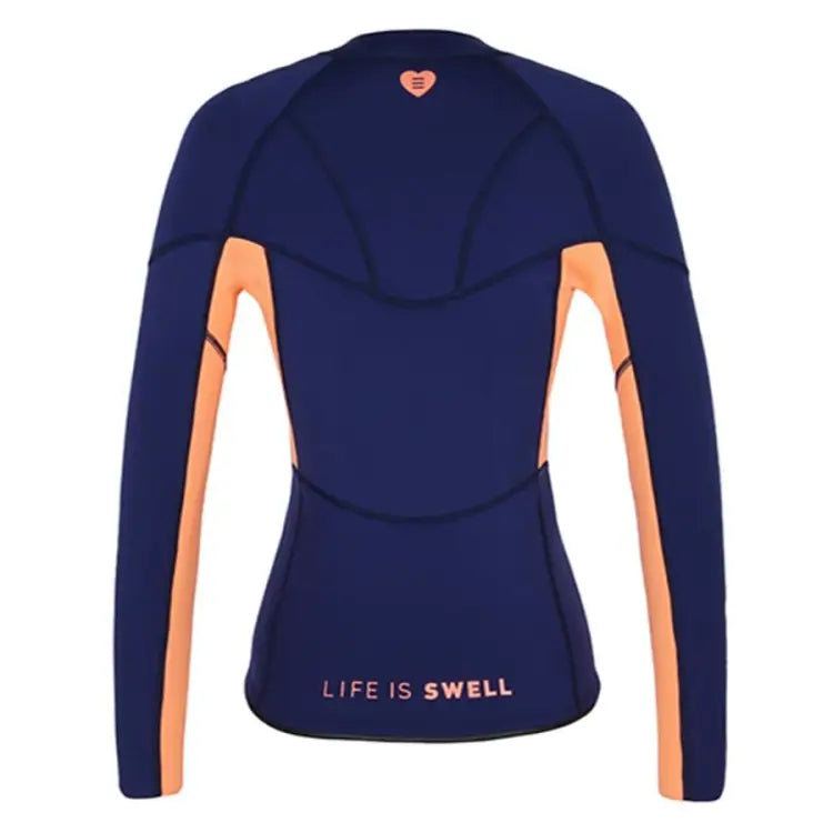 Barrel Womens Pluma 2mm Neoprene Jacket-NAVY/PEACH - Tops | BARREL HK