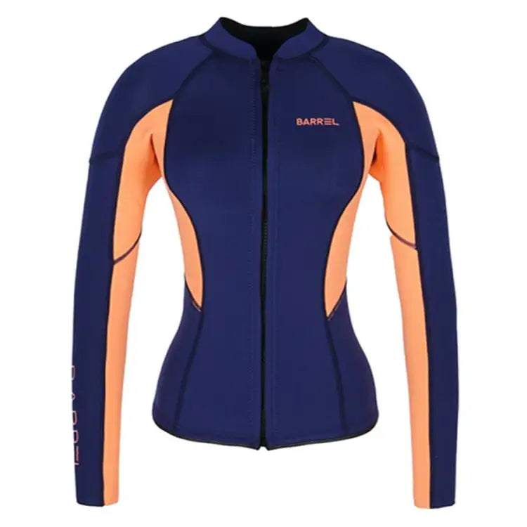 Barrel Womens Pluma 2mm Neoprene Jacket-NAVY/PEACH - Navy/Peach / S - Tops | BARREL HK