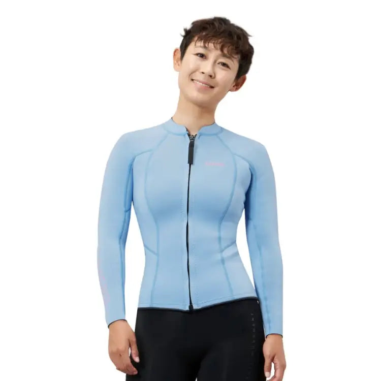 Barrel Womens Standard 2mm Neoprene Jacket-BLUE - Tops | BARREL HK
