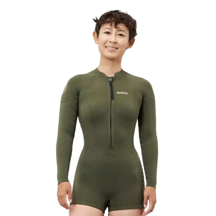Barrel Womens Standard 2mm Springsuit-OLIVE - Springsuits | BARREL HK