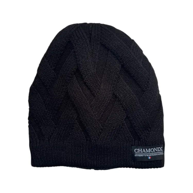Headwear / Beanies: Chamonix Cross Beanie-BLACK - Chamonix / Black / Free / 2025, Accessories, Bearx, Black, Head & Neck Wear