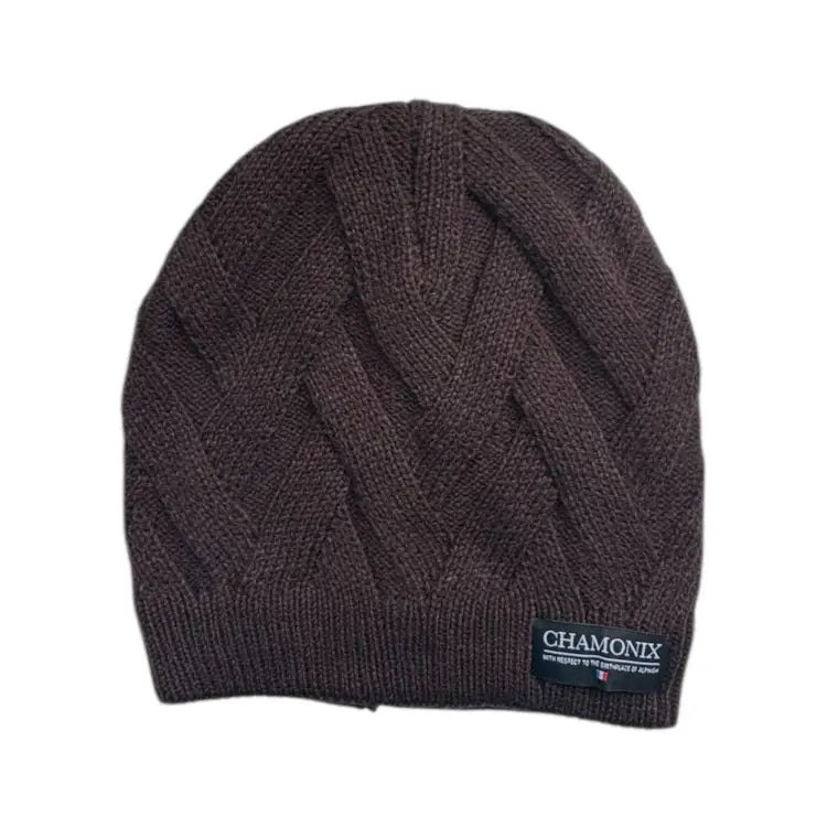 Headwear / Beanies: Chamonix Cross Beanie-BROWN - Chamonix / Brown / Free / 2025, Accessories, Bearx, Brown, Head & Neck Wear