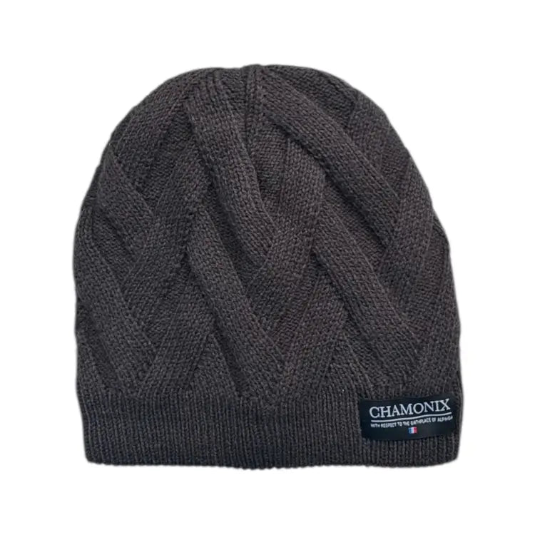 Headwear / Beanies: Chamonix Cross Beanie-CHARCOAL - Chamonix / Charcoal / Free / 2025, Accessories, Bearx, Charcoal, Head & Neck Wear