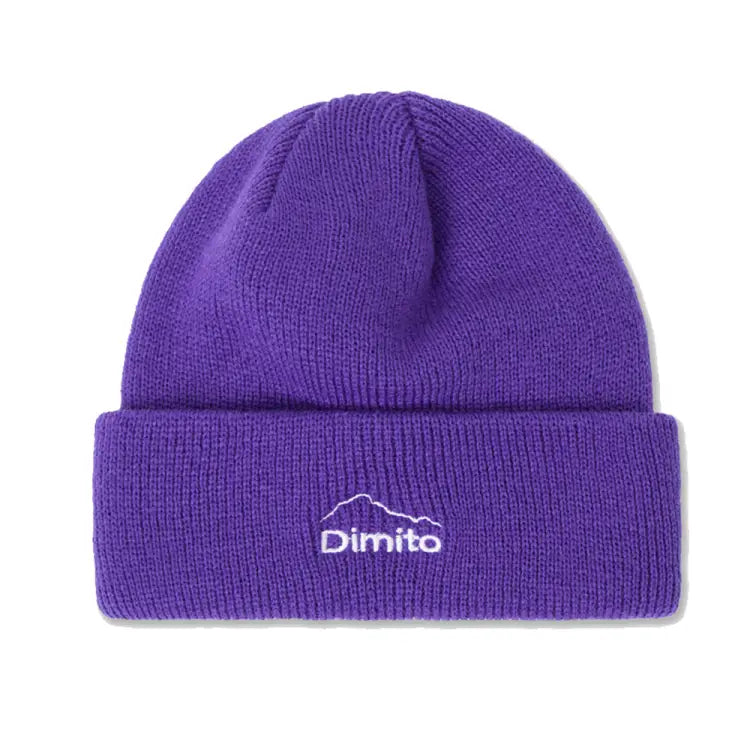 Headwear / Beanies: Dimito 23 MT Logo Knit Beanie-PURPLE - Dimito / Purple / FREE / 2023, Accessories, Dimito, Head & Neck Wear, Headwear /