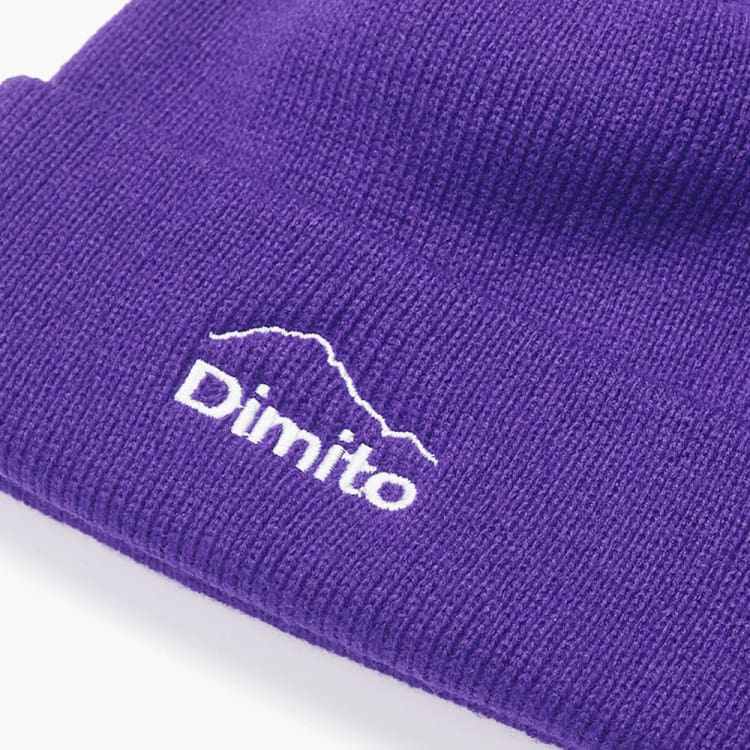 Headwear / Beanies: Dimito 23 MT Logo Knit Beanie-PURPLE - Dimito / Purple / FREE / 2023, Accessories, Dimito, Head & Neck Wear, Headwear /